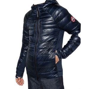 CANADA GOOSE MEN'S HYBRIDGE LITE TECH DOWN HOODY ATLANTIC NAVY NEW XS